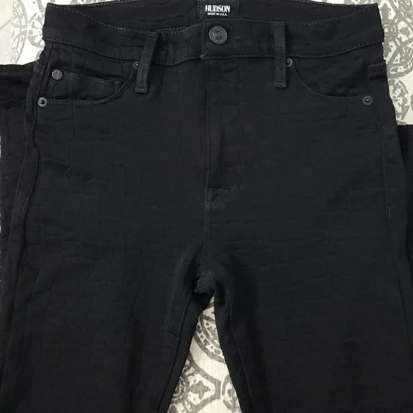 Hudson Animal Print Barbara High Rise Skinny Pants - Picture 4 of 15